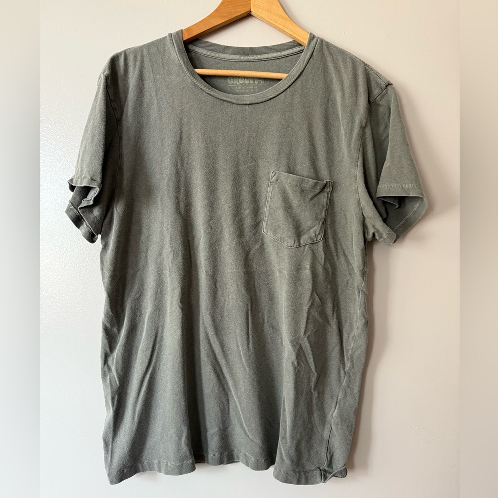 Outerknown Faded Green Crew Neck Tee